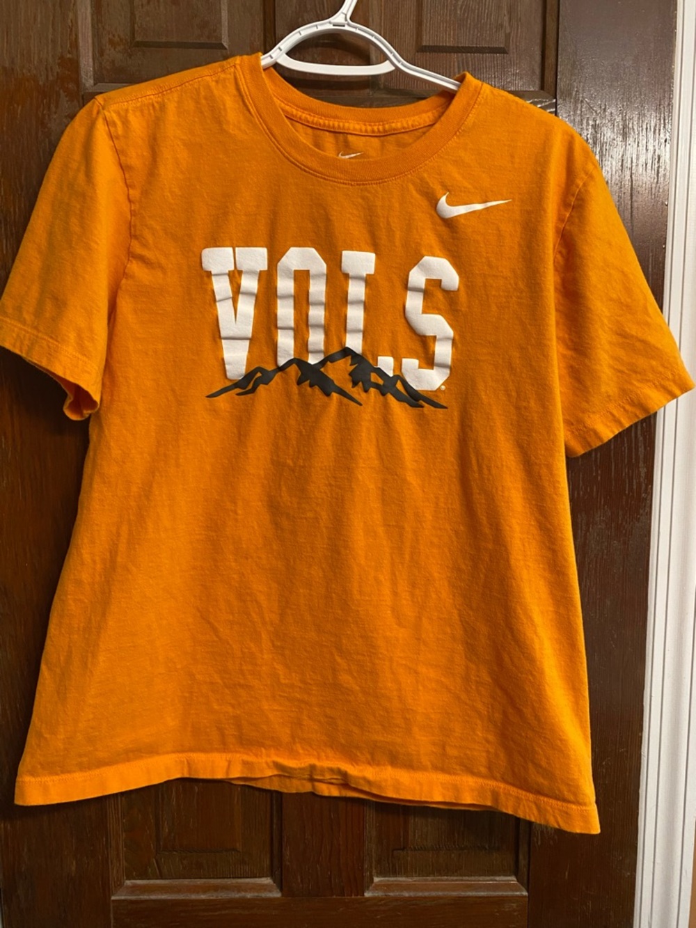Nike Orange 'VOLS' Short Sleeve Tee with White Logo